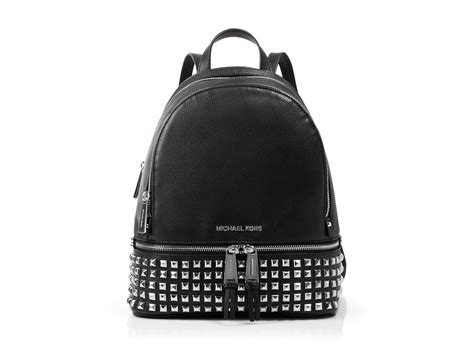 michael kors black silver bag|michael kors silver backpack.